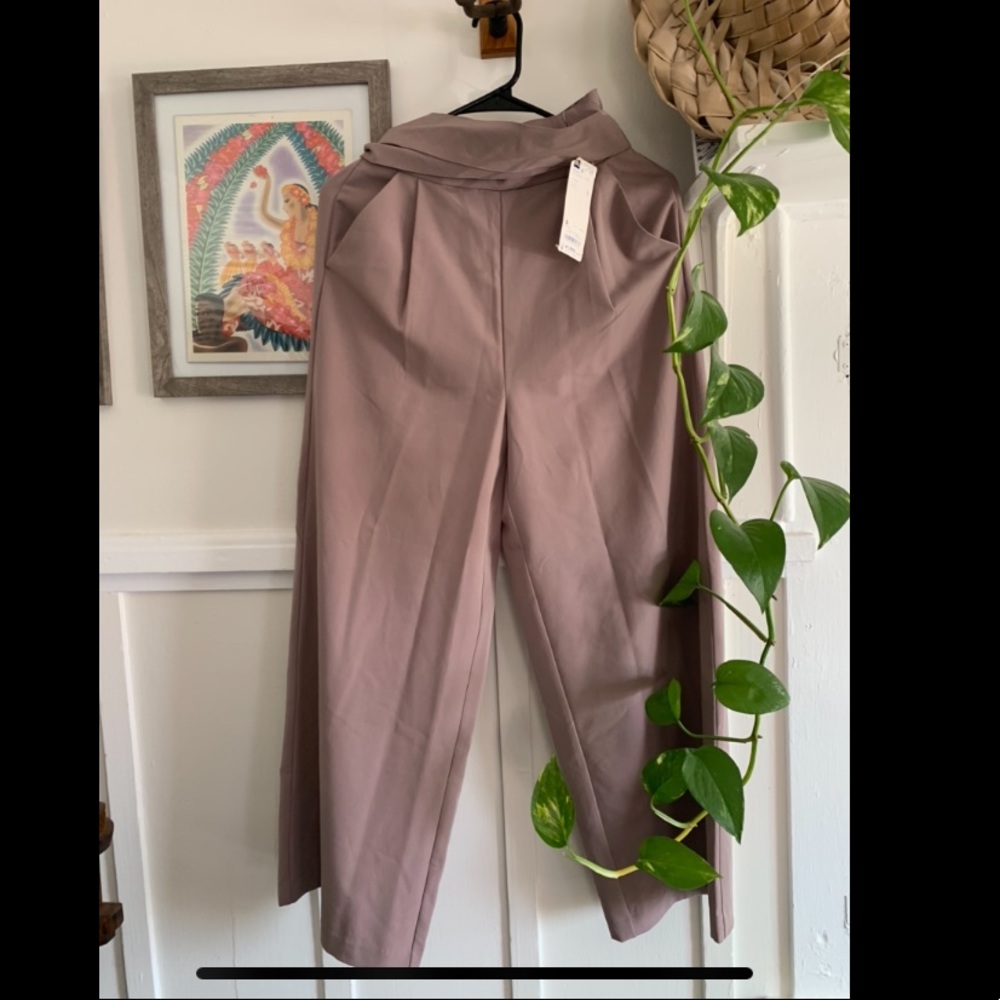 HIGH WAISTED WIDE LEG PANTS